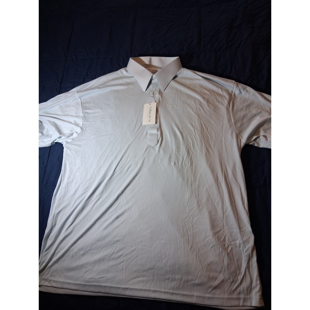 Collars & Co Polo Shirt 3XL Seafoam Green Performance Golf Dress‎ Collar